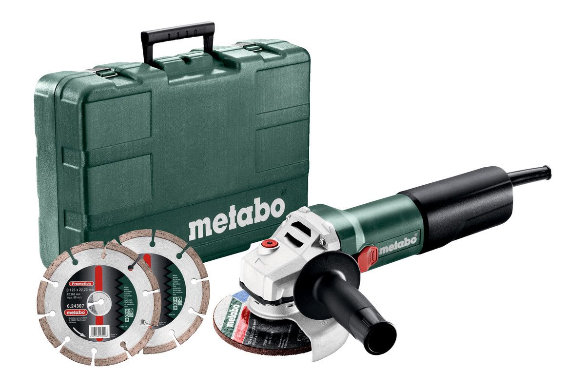 Nurklihvija Metabo WQ 1100-125 Set + Tarvikud