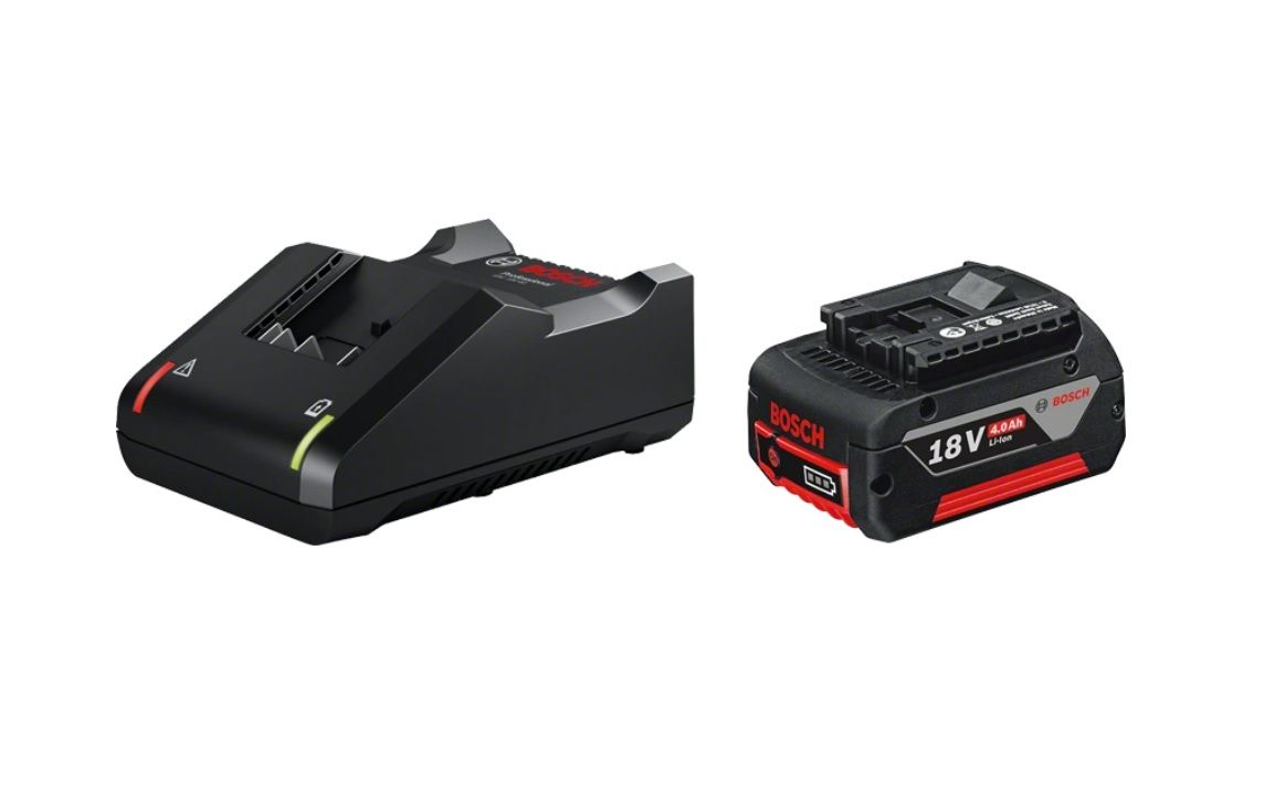 Aku Bosch GBA 18 V; 4,0 Ah; Li-ion + laadija GAL 18V-40