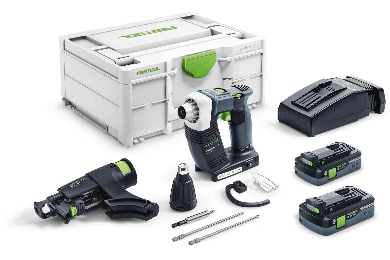 Lintkruvikeeraja Festool DWC 18-4500 HPC 4,0 I-Plus DURADRIVE; 18 V; 2x4,0 Ah aku