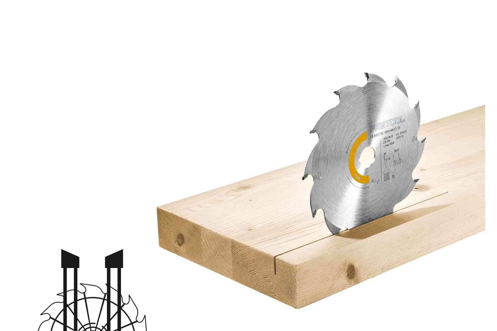 Saeketas puidule Festool HW 160x1,8x20 PW12