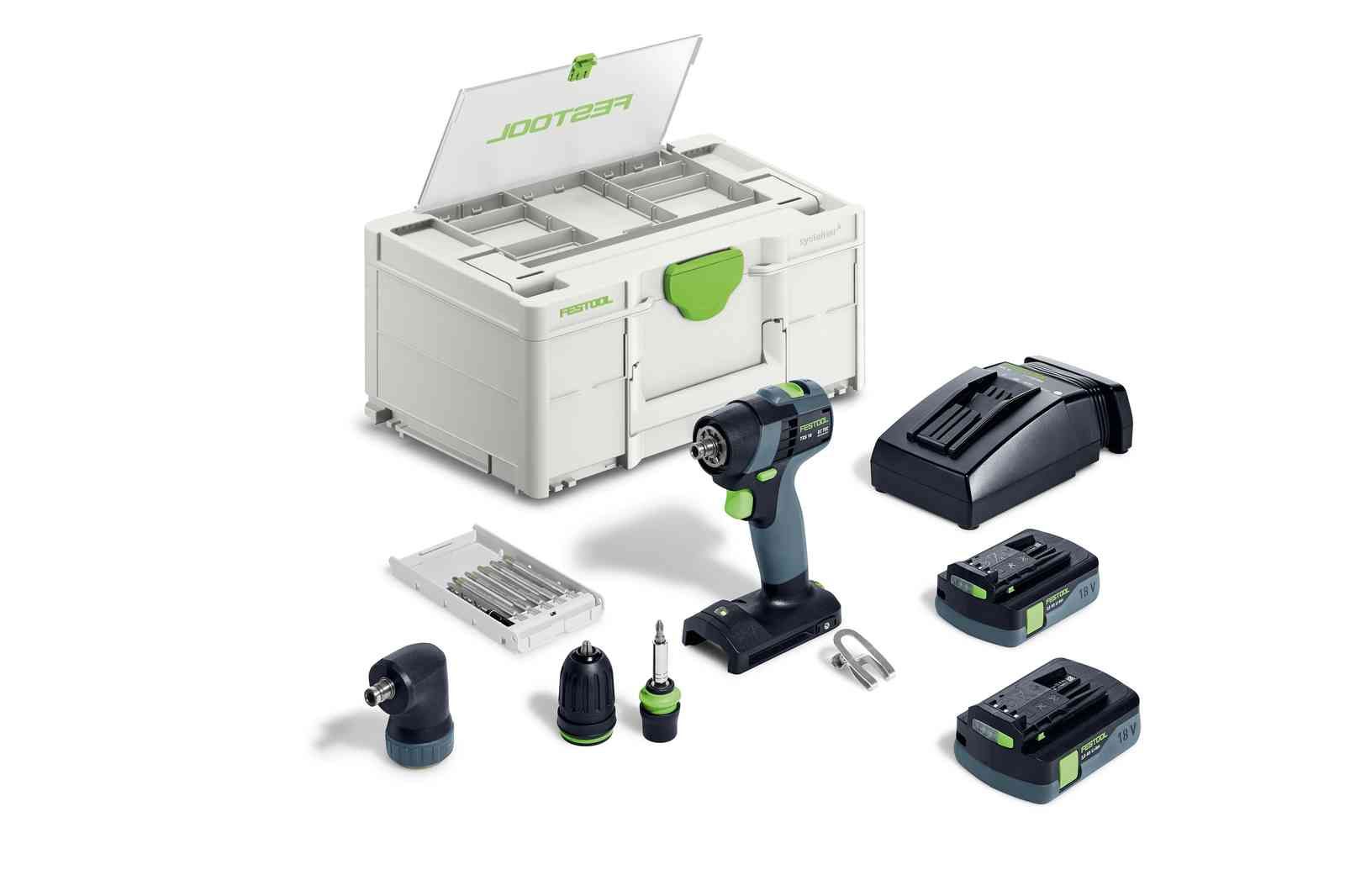 Trell-kruvikeeraja Festool TXS 18 C 3,0-Set 18 V; 2x3,0 Ah aku