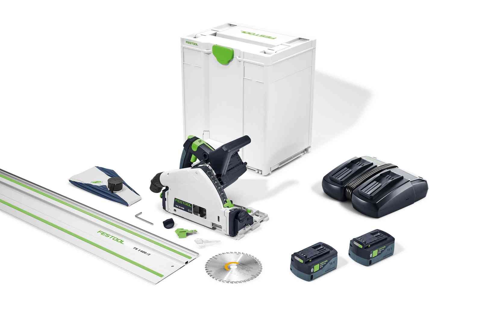 Akuketassaag Festool TSC 55 5,0 KEBI-Plus/XL-FS;  18 V; 2x5,0 Ah aku