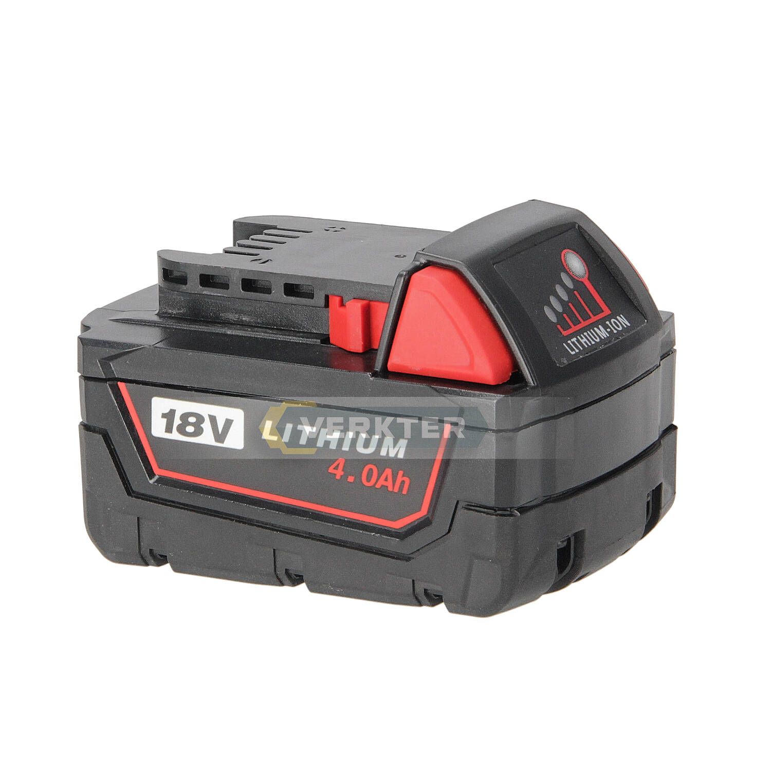 Aku  Ahlio 18 V; 4,0 Ah; Li-ion; sobib Milwaukee tööriistadele