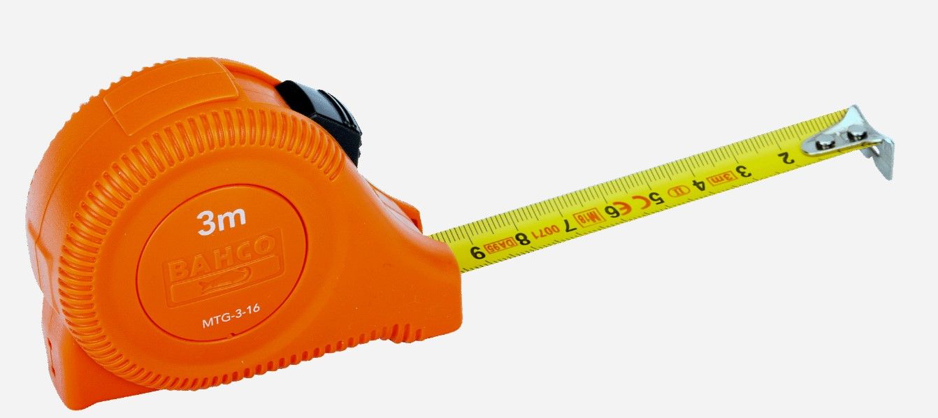 Mõõdulint Bahco MTG-3-16; 3 m