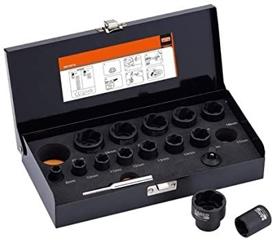 Padrunvõtmete komplekt Bahco BWTSP16; 3/8''; 1/2''; 8-27 mm; 16 tk