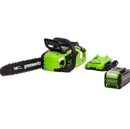 Kettsaag Greenworks GD24X2CS36K4x; 2x24 V; 2x4,0 Ah; 36 cm lint