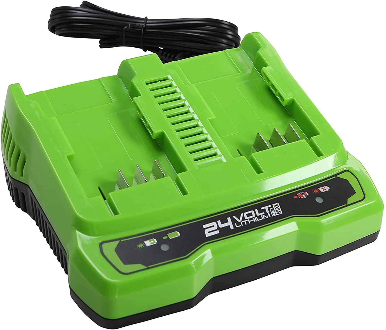 Laadija Greenworks G24X2UC2; 24 V