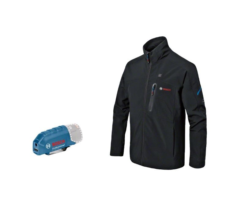 Soojendusega jope Bosch GHJ 12; 3XL; 18 V + usb adapter GAA 12V-21 (ilma aku ja laadijata)