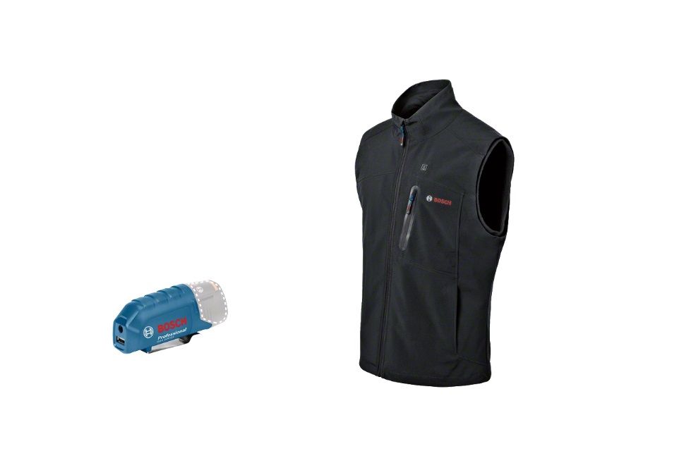 Soojendusega vest Bosch GHV 12; M; 12 V + usb adapter GAA 12V-21 (ilma aku ja laadijata)