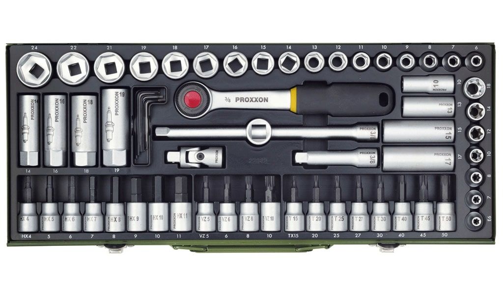 Komplekt 65 pead Proxxon; 3/8''