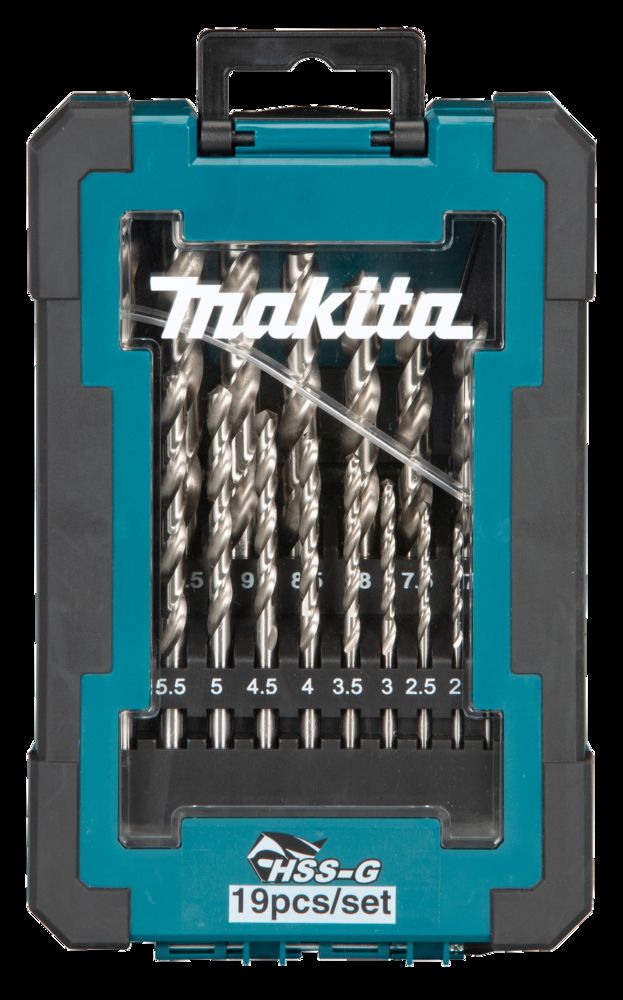 Metallipuuride komplekt Makita D-67549 HSS-G; 1-10 mm; 19 tk