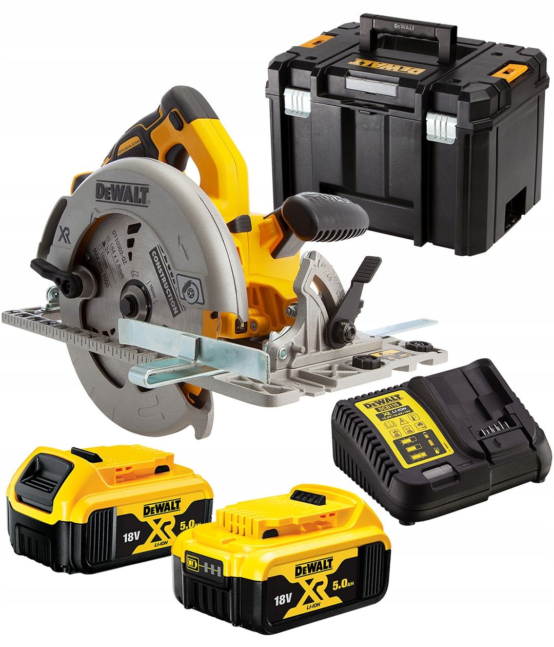 Akuketassaag DeWalt DCS572P2-QW; 18 V; 2x5,0 Ah aku