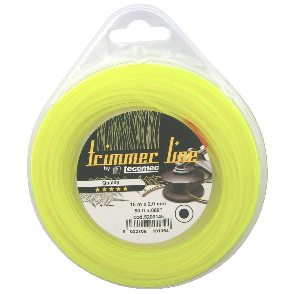 Trimmeri jõhv Tecomec ET5200145; 2 mm/15 m; ümar