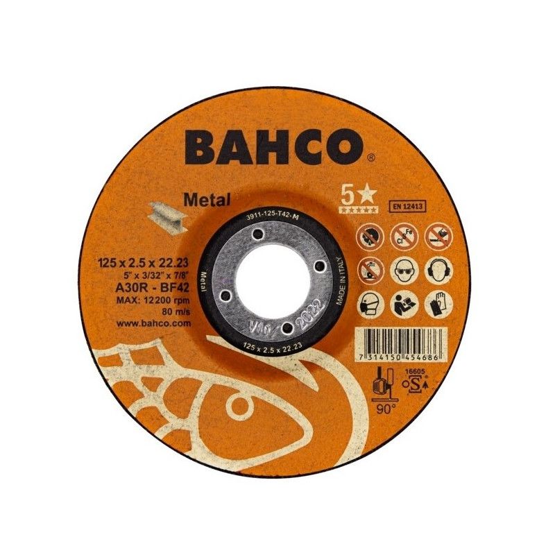 Abrasiiv lõikeketas Bahco Metal; 125x2,5 mm