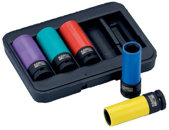 Padrunvõtmete komplekt Bahco BWSS12P5; 1/2''; 5 tk