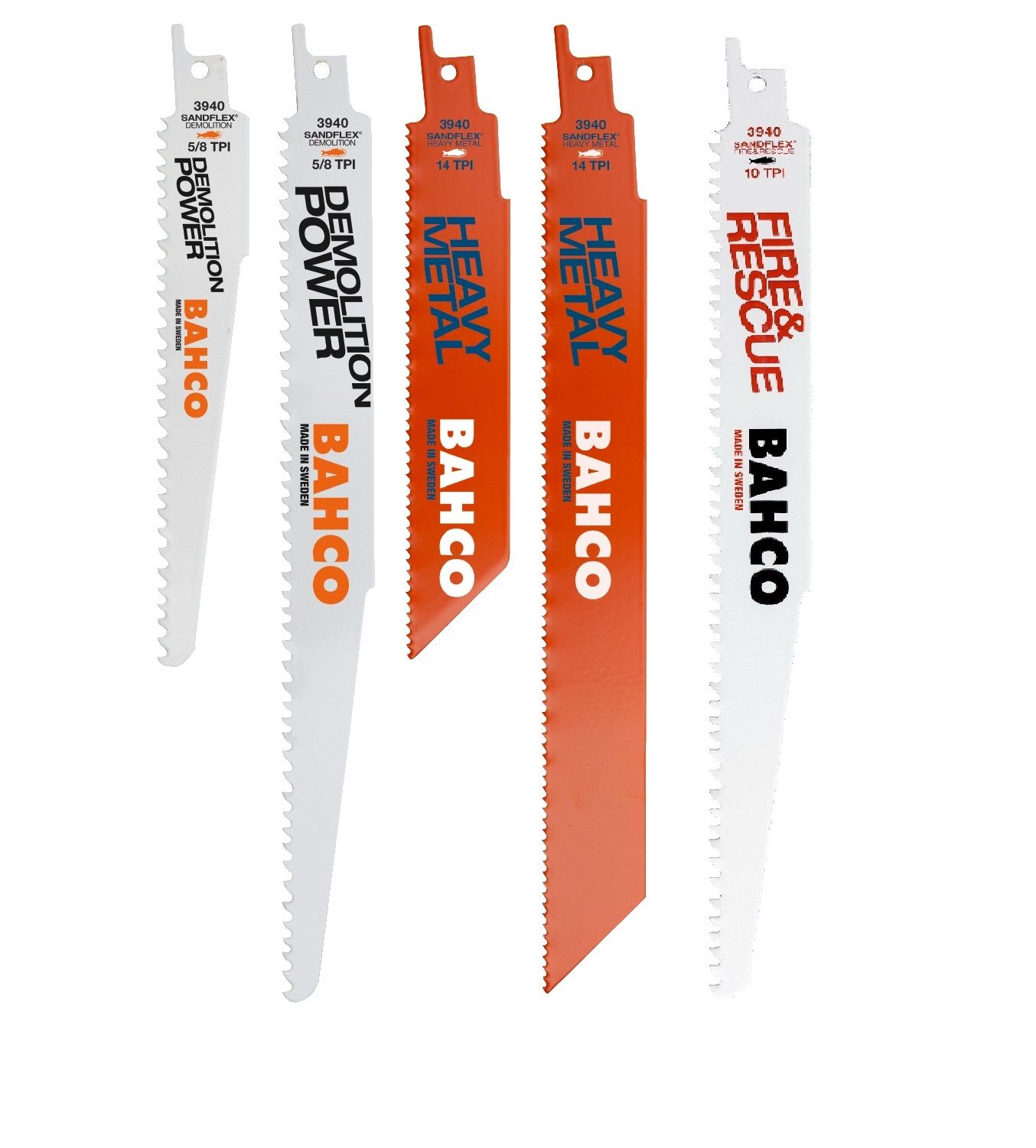 Saeterade komplekt Bahco 3940-HDD-SET-5P; 5 tk