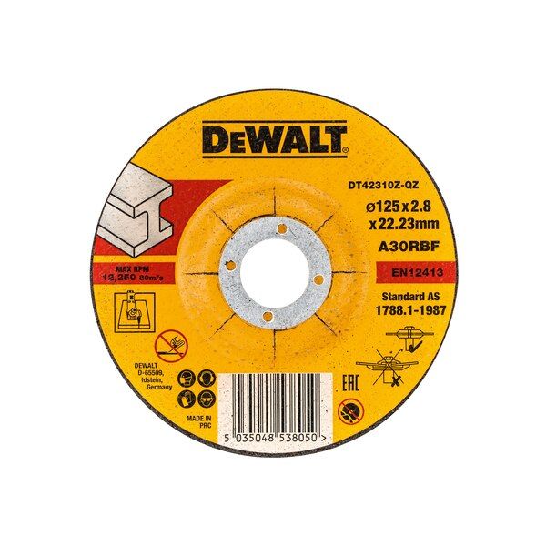 Abrasiiv lõikeketas DeWalt DT42310Z-QZ; 125x2,8 mm