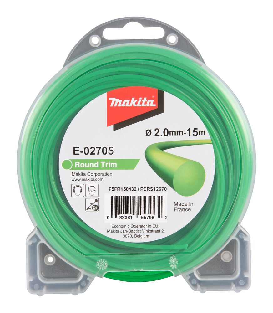 Trimmeri jõhv Makita 2,0 mm/15 m; ümar