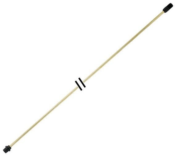 Messingist kaheosalie puude pritsimise toru Solo 49528; 150 cm