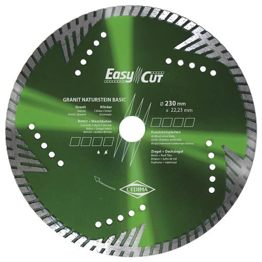 Teemantlõikeketas Cedima Granit Naturstein Basic; 230x22,23 mm