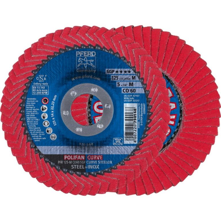 Kroonlehine lihvketas Pferd SGP Curve Steelox M; 125 mm; CO60