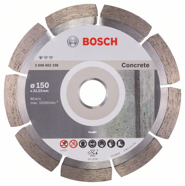 Teemantlõikeketas Bosch PROFESSIONAL FOR CONCRETE; 150 mm