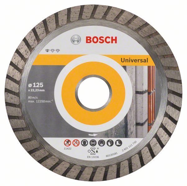 Teemantlõikeketas Bosch PROFESSIONAL FOR UNIVERSAL TURBO; 125 mm