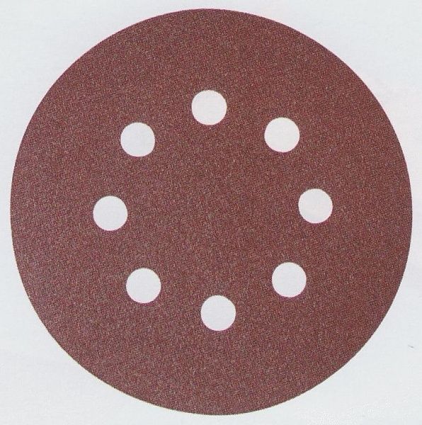 Liivapaber Velcro Backed 125 mm; K80; 10 tk