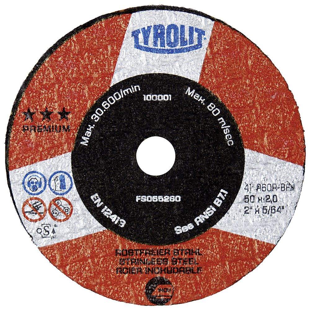 Abrasiiv lõikeketas Tyrolit; Ø63x1,6x10 mm; 1 tk