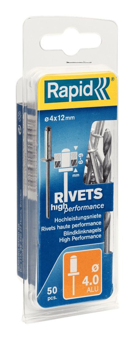 Needid Rapid; 4 mm; 12 mm; 50 tk