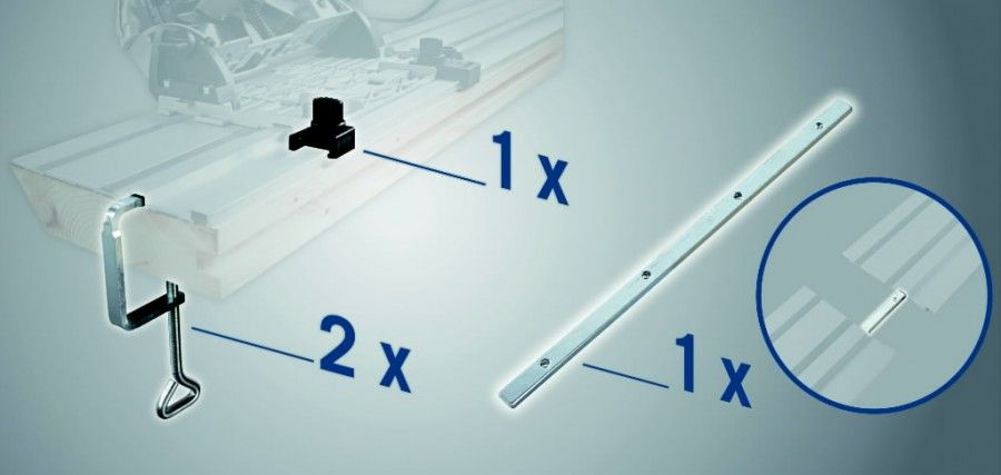 Juhtrööpa tarvikute komplekt Scheppach 3901802702