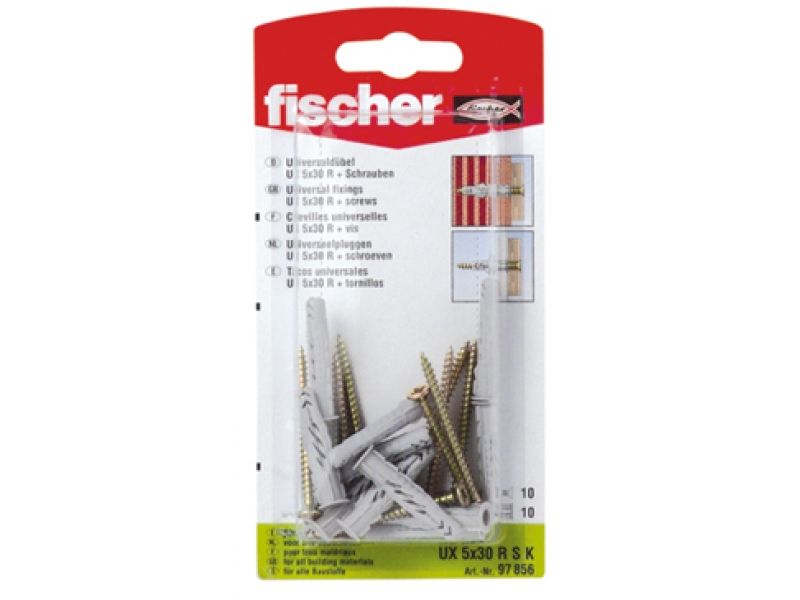 Kruvi tüübliga Fischer UX R S; 6x35 mm; 10 tk