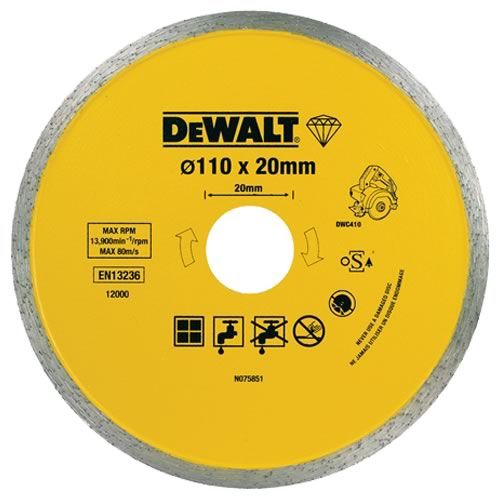 Teemantlõikeketas DeWalt DT3715-QZ; 110 mm