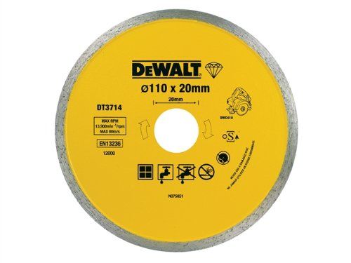 Teemantlõikeketas DeWalt DT3714-QZ; 110 mm