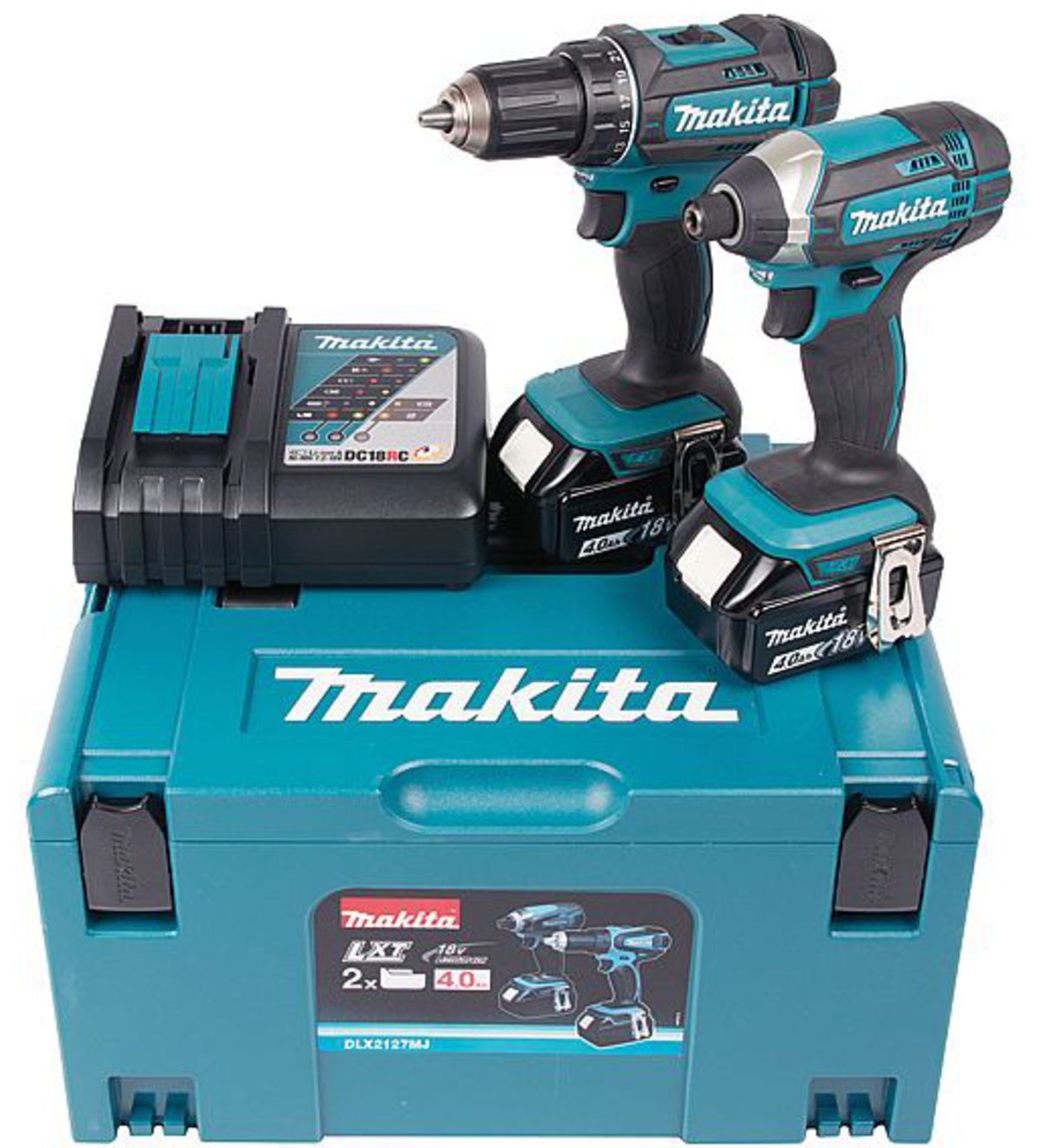 Tööriistakomplekt Makita DLX2127MJ (DDF482 + DTD152); 18 V; 2x4,0 Ah aku