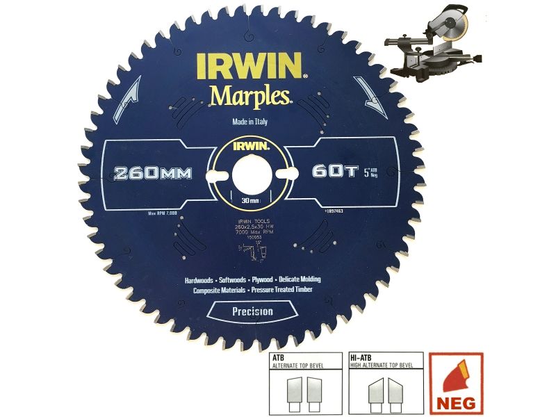 Saeketas puidule Irwin Marples; 250x2,5x30,0 mm; Z60