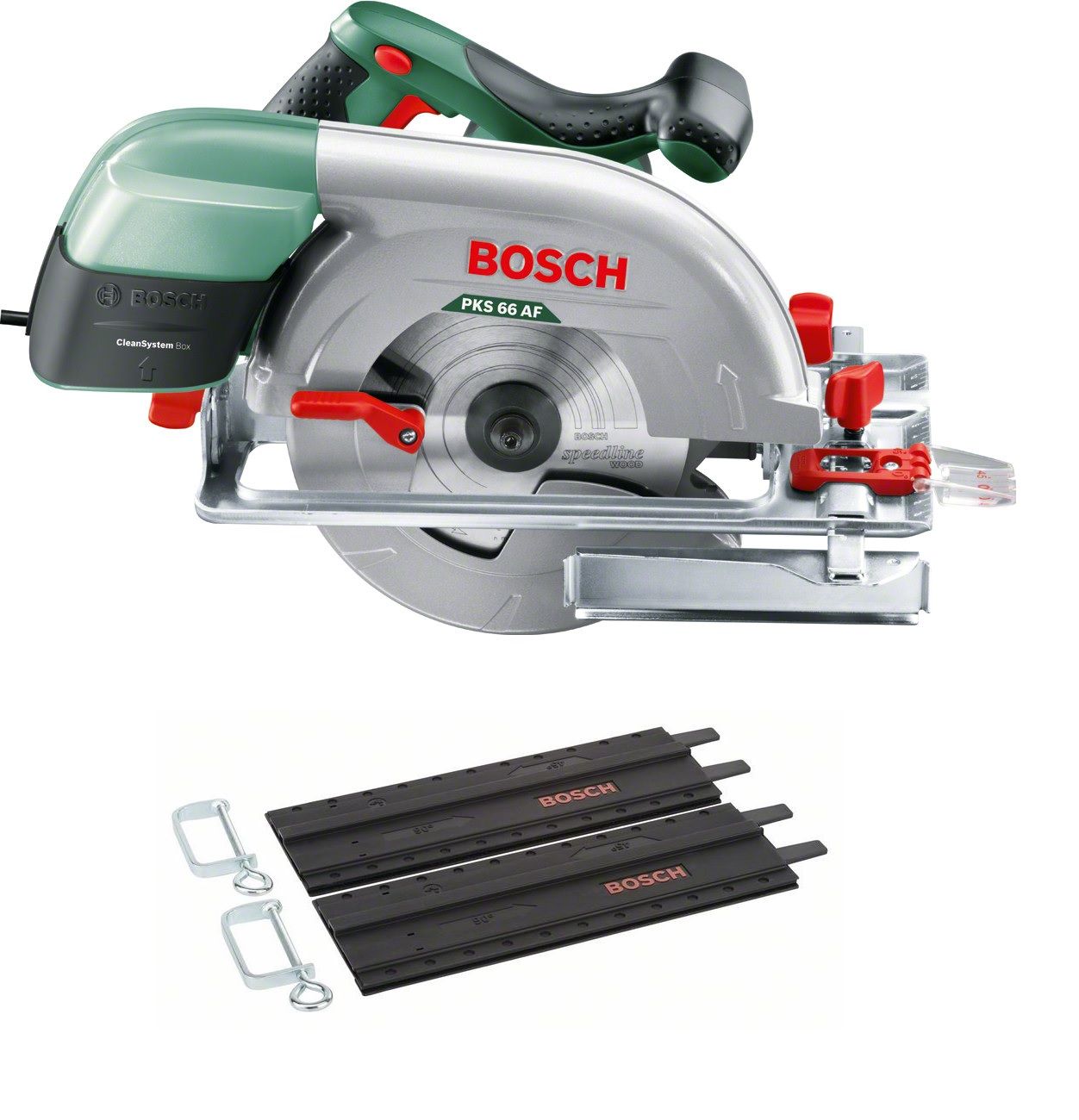 Ketassaag Bosch PKS 66 AF + 2x35 cm Rööppiirik