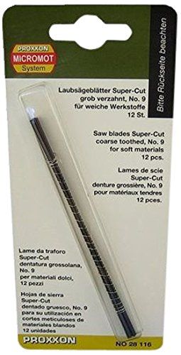 Tikksaele karastatud hammastega terad Proxxon 28116 No. 9