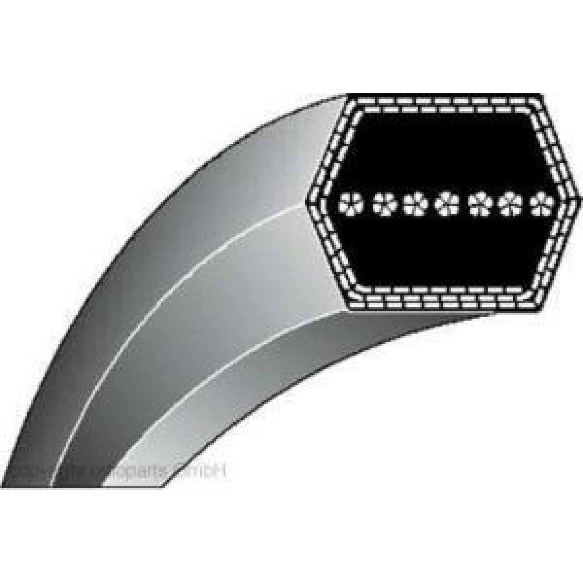 Lõikekorpuse rihm murutraktorile 17-008