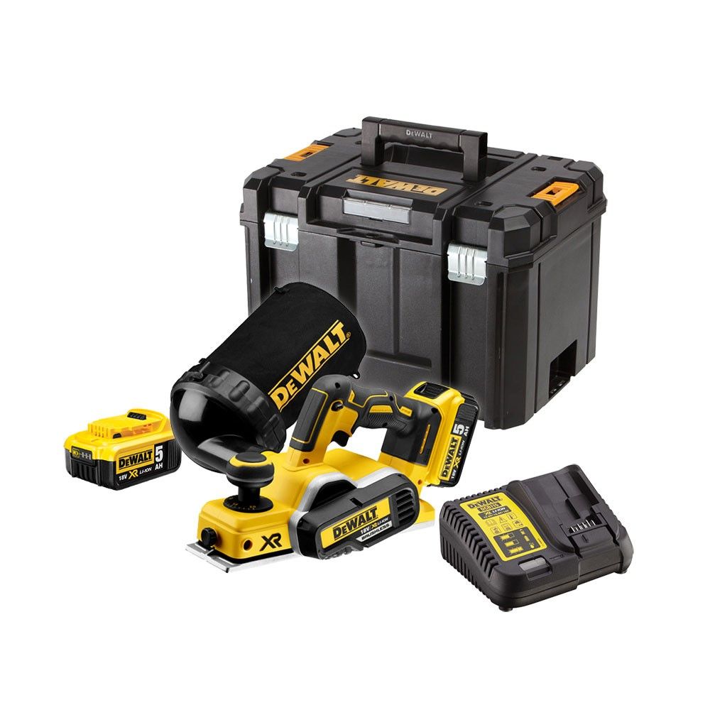 Akuhöövel DeWalt DCP580PD-QW; 18 V; 2x5,0 Ah aku