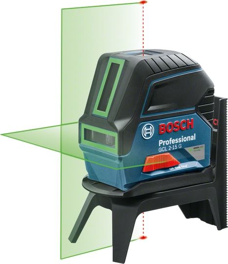 Lasernivelliir Bosch GCL 2-15 G roheline + universaalkinnitus RM1