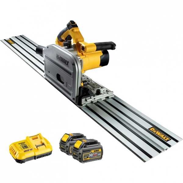 Akuketassaag DeWalt FlexVolt DCS520T2R; 54 V 2x6,0 Ah aku + Juhtsiin DeWalt DWS5022; 1,5 m