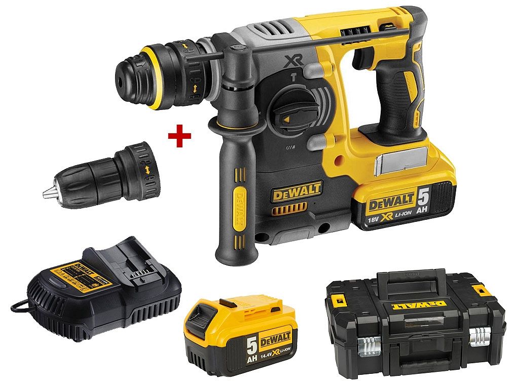 Puurvasar DeWalt DCH274P2T; SDS-plus; 2,1 J; 18 V; 2x5,0 Ah aku