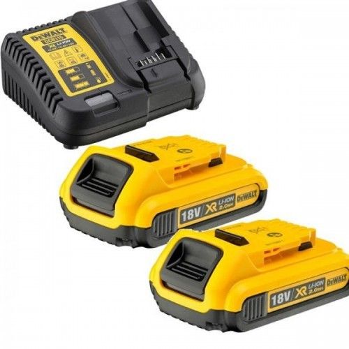 Aku DeWALT DCB183; 18 V; 2,0 Ah; 2 tk + Laadija DCB115