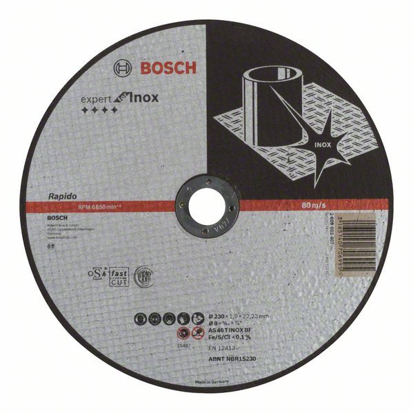 Abrasiiv lõikeketas Bosch; 230x1,9 mm metallile
