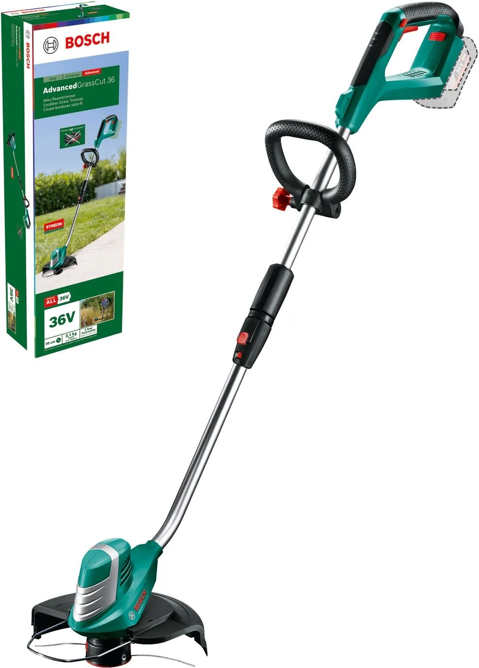 Murutrimmer Bosch AdvancedGrassCut 36; 36 V (ilma aku ja laadijata)