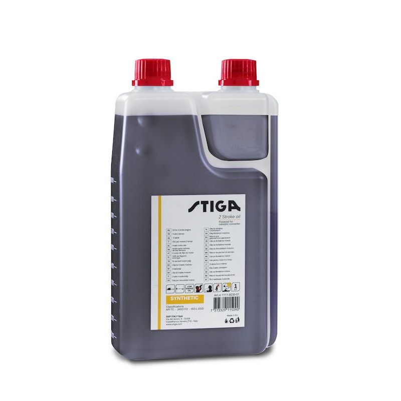 Õli kahetaktiliste mootorikütuse seguks Stiga; 1L (dosimeetriga)