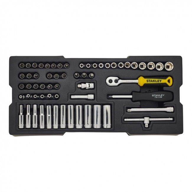 Padrunvõtmete komplekt Stanley STMT1-74175; 1/4''; 60 tk