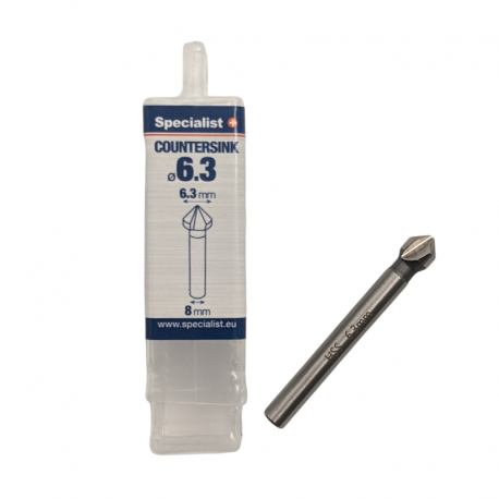 süvistuspuur metallile Specialist 64/5-0063; 6,3 mm