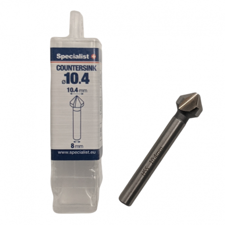 süvistuspuur metallile Specialist 64/5-0104; 10,4 mm